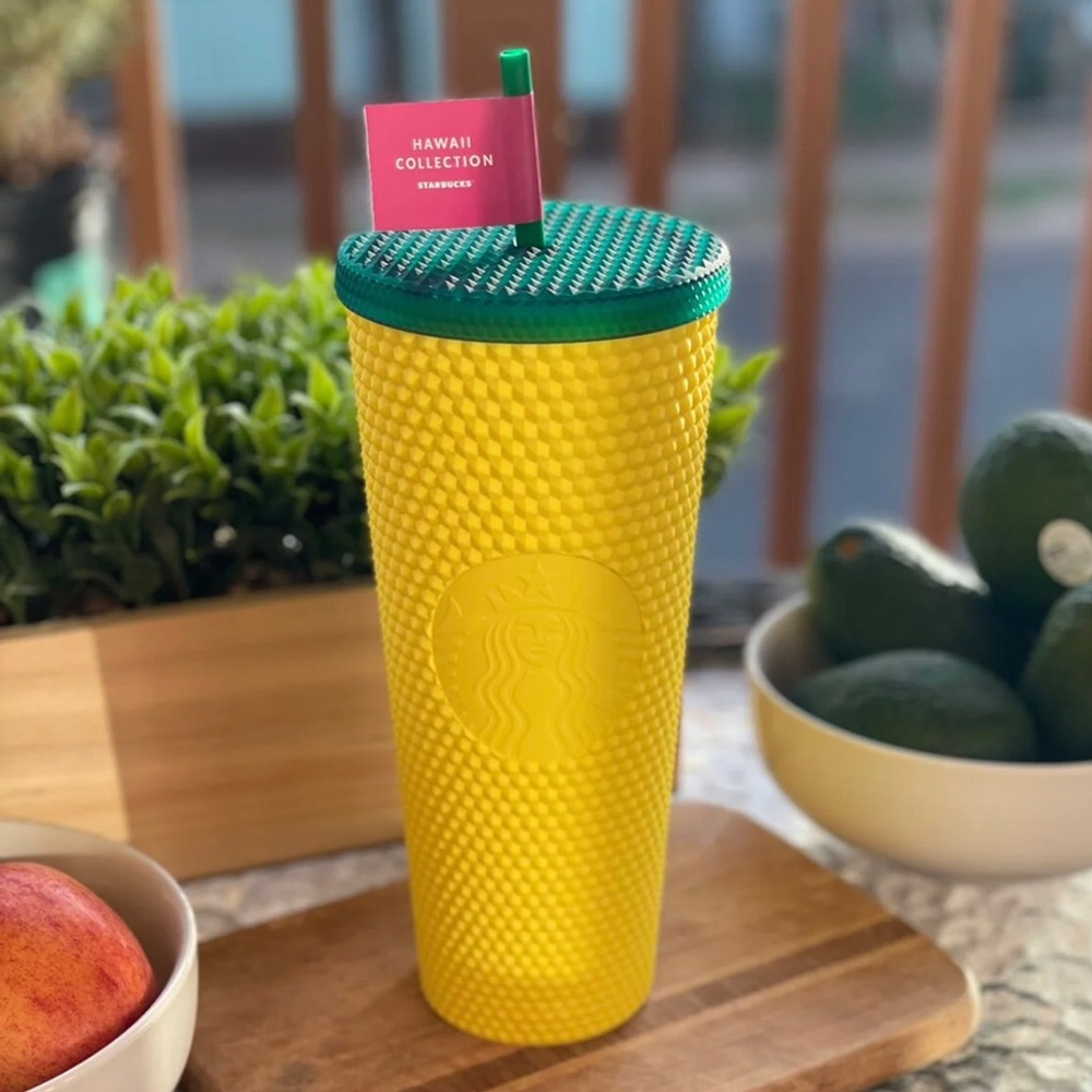NWT Starbucks Hawaii Pineapple Studded Tumbler